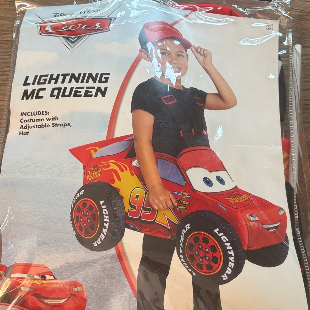 Disney Cars Lightning McQueen Costume - Red and Black